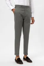 Antioch Haki Yüksek Bel Regular Fit Erkek Pantolon