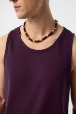 Débardeur basique Antioch rouge bordeaux pour homme