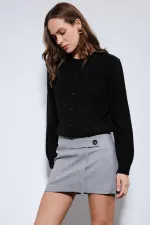 Gilet Antioch noir à texture douce