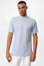 T-shirt basique Antioch bleu clair coupe slim