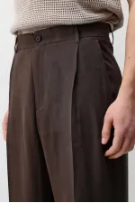 Pantalon pour homme en tissu modal couleur café Antioch