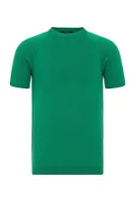 Antioch Yeşil Bisiklet Yaka Triko T-Shirt