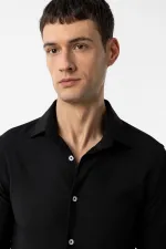 Antioch Siyah Slim Fit Erkek Gömlek