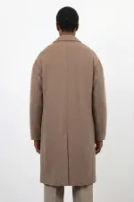 Antioch Bej Relax Fit Erkek Kaban