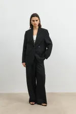 Antioch Black Double-Breasted Women's Blazer