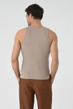 Antioch Bej Slim Fit Erkek Atlet