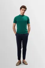 Antioch Ördek Yeşili Slim Fit Basic T-Shirt