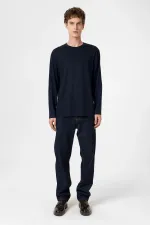 Antioch Navy Blue Relaxed Fit Basic Men's T-Shirt