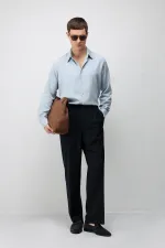 Antioch Bebe Blue Technical Regular Fit Men's Shirt