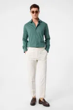 Chemise homme Antioch verte coupe slim