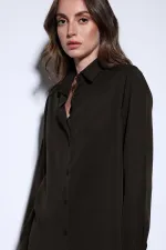 Antioch Kahve Premium Kadın Gömlek