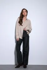 Antioch Bej Premium Kadın Gömlek