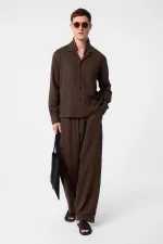 Chemise texturée pour homme Antioch Coffee