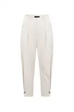 Antioch Taş Yüksek Bel Paçası Düğmeli Fit Kadın Pantolon