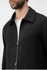 Veste d'été Antioch en mélange de lyocell noir