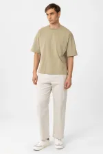 Antioch Khaki Relaxed Basic Men's T-Shirt