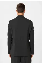 Veste blazer homme Antioch Anthracite coupe décontractée à double boutonnage