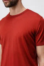 Antioch Red Comfort Slim Knit T-Shirt