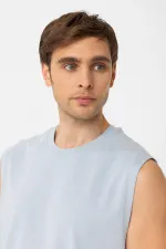 Antioch Bebe Mavi Relaxed Fit Erkek Kolsuz T-Shirt