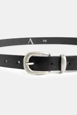 Antioch Black Basic Men's Leather Belt