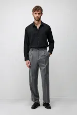 Antioch Black Technical Regular Fit Men's Shirt