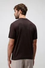 T-shirt en maille pour homme Antioch Coffee Comfort Slim à col polo