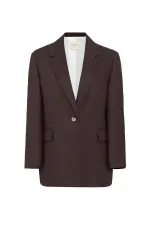 Antioch Coffee 100% Linen Women's Blazer Jacket