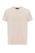 Antioch Açık Bej Basic V Yaka Erkek T-Shirt