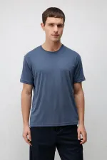 T-shirt texturé premium Antioch Indigo pour homme