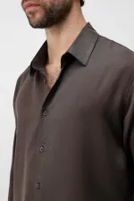 Antioch Light Brown Technical Regular Fit Men's Shirt