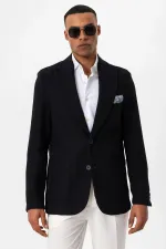 Antioch Black Unlined Men's Blazer Jacket with Patch Pockets