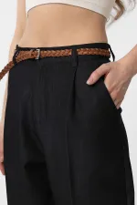 Antioch Siyah Pensli Kadın Pantolon