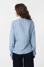 Antioch Blue Draped Kimono Women's Shirt