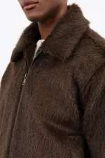 Antioch Kahve Yumuşak Dokulu Erkek Mont