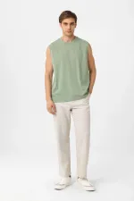 Antioch Haki Relaxed Fit Erkek Kolsuz T-Shirt