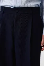 Antioch Lacivert Baggy Fitilli Erkek Pantolon