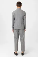 Costume homme Antioch gris croisé coupe italienne