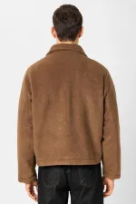 Veste pour homme Antioch Coffee, texture douce et décontractée