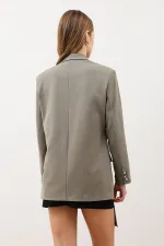 Blazer ceinturé kaki Antioch pour femme