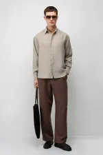 Antioch Vizon Modal Karışımlı Relax Fit Erkek Gömlek