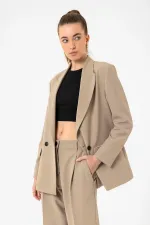 Débardeur court côtelé noir Antioch pour femme