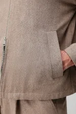 Antioch Men's Jacket with Coffee Texture