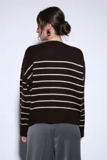 Pull en maille rayé Antioch Coffee