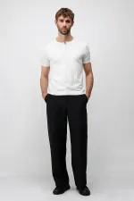 Antioch Off-White Textured Men's Knit T-Shirt