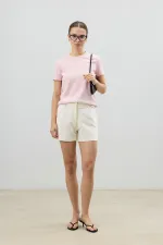Antioch Pembe Basic Kadın T-Shirt