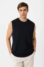 Antioch Lacivert Relaxed Fit Erkek Kolsuz T-Shirt Antioch Lacivert Relaxed Fit Erkek Kolsuz T-Shirt