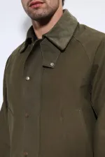 Antioch Haki Kontrast Yaka Erkek Ceket