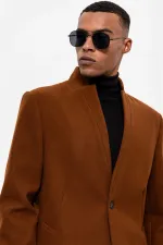 Antioch Tan Magnificent Collar Men's Coat