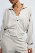 Antioch Taş Geniş Paça Çizgili Eşofman Takım