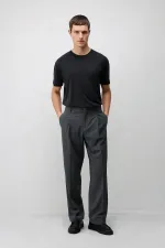 T-shirt texturé premium noir Antioch pour homme